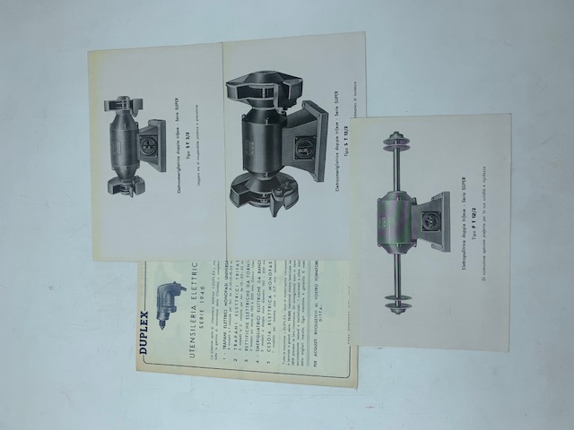 Duplex. Utensileria elettrica. Serie 1946 (Brochure pubblicitaria)